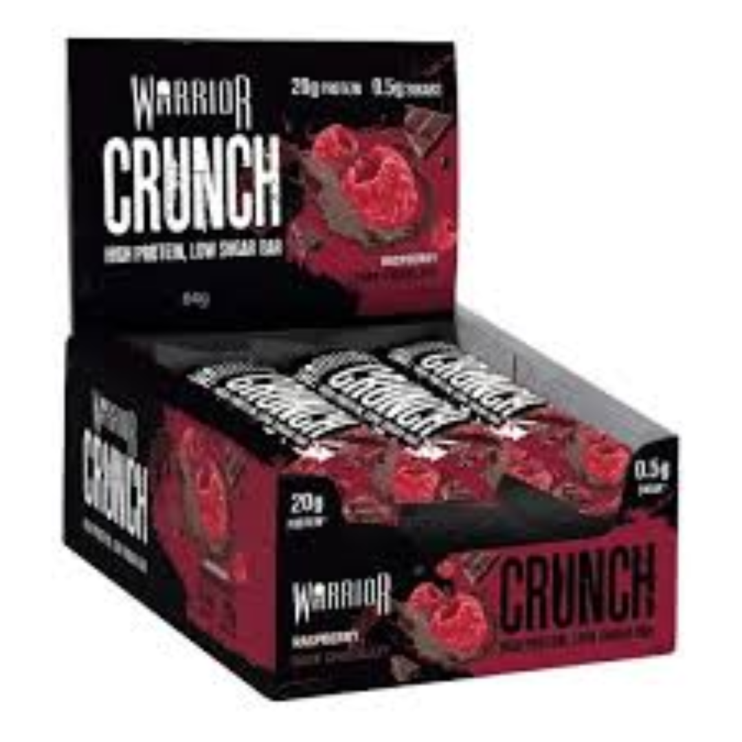 WARRIOR CRUNCH PROTEIN BAR RASPBERRY DARK CHOC64G
